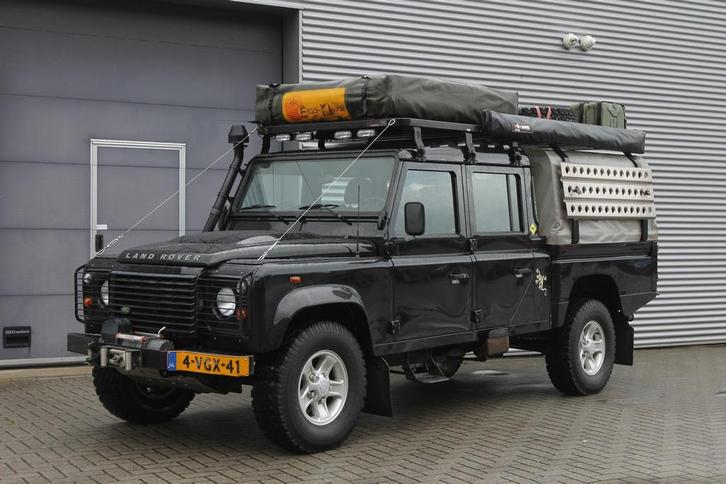 Land Rover Defender 2.4 TD 130" S Crew Cab I Daktent I Airco, Auto's, Land Rover, Particulier, Te koop, 4x4, ABS, Achteruitrijcamera