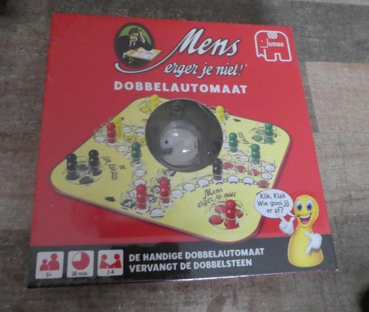 Mens Erger je Niet! Dobbelautomaat Pop-O-Matic. NIEUW., Hobby en Vrije tijd, Gezelschapsspellen | Bordspellen, Nieuw, Ophalen of Verzenden