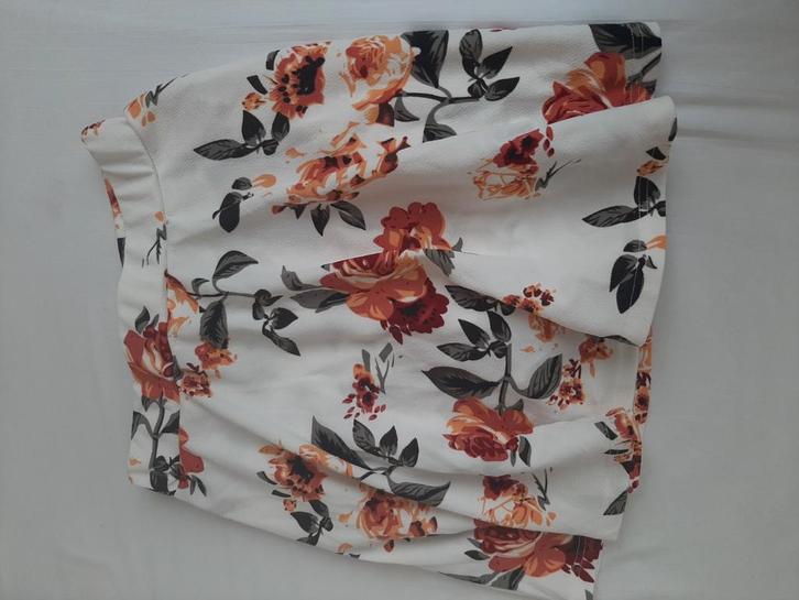 Bloemenprint Broek Rokje - Maat S, Kleding | Dames, Rokken, Nieuw, Maat 36 (S), Wit, Boven de knie, Ophalen of Verzenden