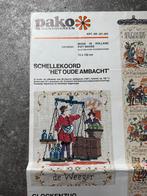 Pako borduurpatroon schellekoord “ oude ambacht” origineel, Hobby en Vrije tijd, Ophalen of Verzenden, Gebruikt, Handborduren