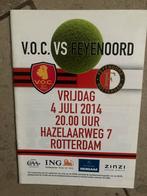 PROGRAMMABOEKJE VOC-FEYENOORD 2014, Ophalen of Verzenden, Zo goed als nieuw, Feyenoord, Overige typen