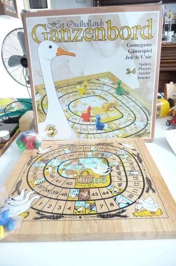 OER DEGELIJK GANZEBORD SPEL DIK DEGELIJK HOUT NIEUW beschikbaar voor biedingen