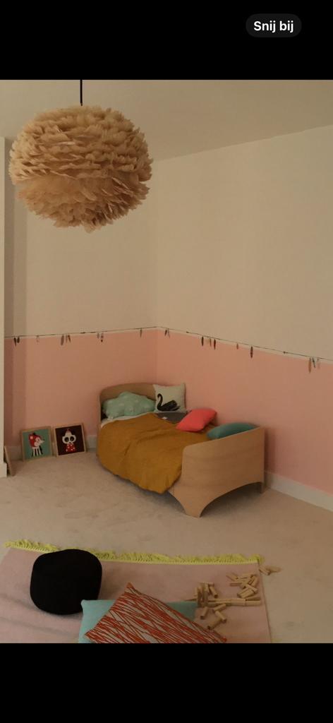 Leander juniorbed, Kinderen en Baby's, Kinderkamer | Bedden, Zo goed als nieuw, 140 tot 160 cm, 70 tot 85 cm, Matras, Ophalen