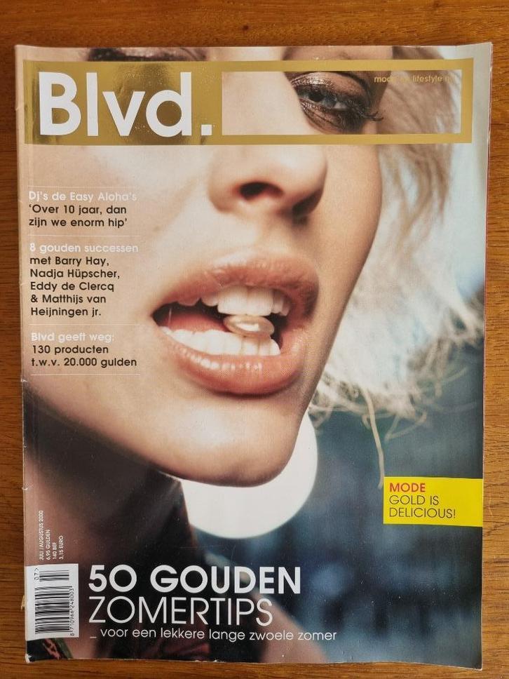Blvd. magazine juli/augustus 2000 Easy Aloha's Tama Janowitz, Boeken, Tijdschriften en Kranten, Zo goed als nieuw, Muziek, Film of Tv