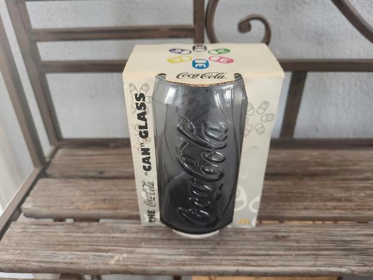 Coca-Cola can glas Mc Donalds 2008 zwart Nieuw, Verzamelen, Glas en Borrelglaasjes, Nieuw, Frisdrankglas, Ophalen