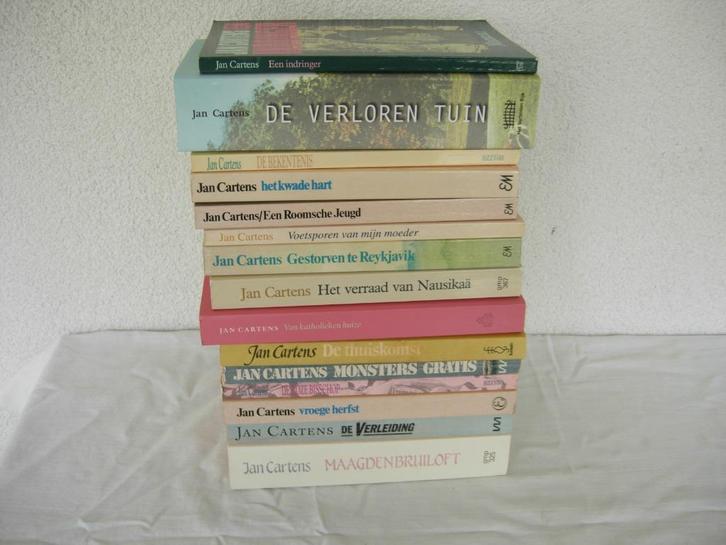 14 boeken van Jan Cartens Gesigneerd en/of met opdracht, Boeken, Literatuur, Gelezen, Nederland, Verzenden