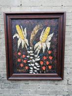 Rangé~pseudoniem W. Enneking (1923) Mais & bloemen. 58/68 cm, Antiek en Kunst, Ophalen