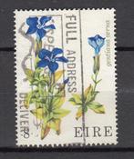Ierland met een bloem Gentiaan, Verzenden, Ierland, Gestempeld