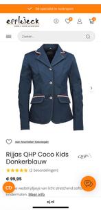 Qhp coco junior wedstrijdjasje donkerblauw, mt 164, Gebruikt, Kinderen, Overige soorten, Ophalen of Verzenden