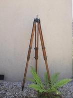 antieke driepoot statief tripod messing eikenhout aluminium, Ophalen of Verzenden