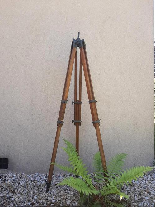 antieke driepoot statief tripod messing eikenhout aluminium, Antiek en Kunst, Antiek | Gereedschap en Instrumenten, Ophalen of Verzenden