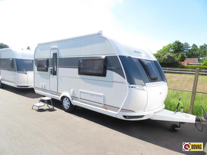 Hobby Excellent 495 UFE +Mover+Thule, Caravans en Kamperen, Caravans, tot en met 4, 1000 - 1250 kg, Rondzit, Hobby, Frans bed