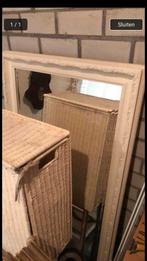 Grote spiegel wit curiosa style, Huis en Inrichting, Woonaccessoires | Spiegels, Minder dan 50 cm, Ophalen of Verzenden, Zo goed als nieuw