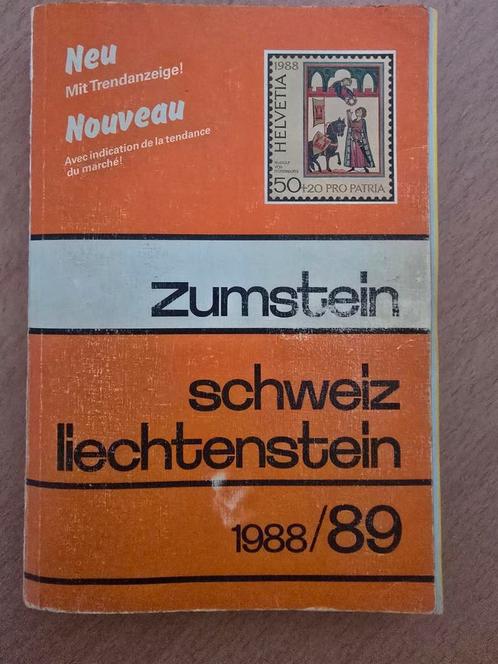 Zumstein Zwitserland Liechtenstein Catalogus 1988/89, Postzegels en Munten, Postzegels | Toebehoren, Catalogus, Ophalen of Verzenden