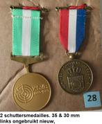 SCHIETSPORT. set van 2 medailles, K.S.V.R. & K.N.S.A., Ophalen of Verzenden, Overige materialen, Nederland