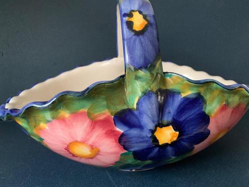 fraaie vrolijke handbeschilderde zware fruitschaal, Huis en Inrichting, Woonaccessoires | Schalen en Manden, Nieuw, Schaal, Ovaal