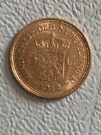 Gouden vijfje, Postzegels en Munten, Koningin Wilhelmina, Ophalen of Verzenden, 5 gulden, Losse munt