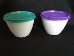 2x Tupperware bak koelkast kom paars groen Koelkastkom NIEUW, Ophalen of Verzenden, Nieuw, Paars, Bak of Kom