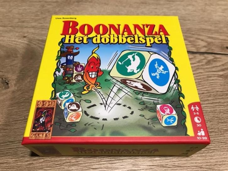 Boonanza dobbelspel, nieuwstaat en vele andere spellen, Hobby en Vrije tijd, Gezelschapsspellen | Overige, Zo goed als nieuw, Ophalen of Verzenden