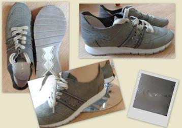VIA VAI grijze leren gymschoenen sneakers 39 beschikbaar voor biedingen