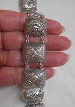 Prachtige antiek zilveren armband nr.424, Verzenden, Zilver, Armband