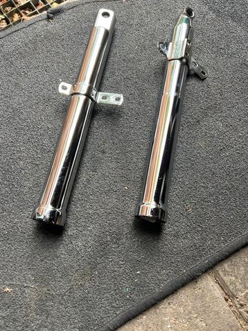 NIEUWE chromen onderpoten - 2 verschillende ! beschikbaar voor biedingen