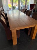 Stoere eikenhouten tafel, Ophalen, Zo goed als nieuw