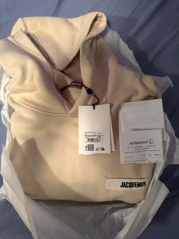 Jacquemus Hoodie Gross Grain Beige XL Nieuw met bon beschikbaar voor biedingen