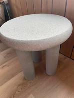 Cement Chunky Sidetable Beige Japandi Style Minimalist, Huis en Inrichting, Tafels | Sidetables, Kunststof, Gebruikt, Rond, Minder dan 50 cm