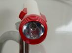 Vintage SONCA Zaklamp - Rood/Wit, Ophalen of Verzenden, Gebruikt, Batterij