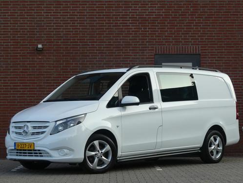 Mercedes-Benz Vito 111 CDI Lang Dubbel Cabine Airco/Trekhaak, Auto's, Bestelauto's, Bedrijf, Te koop, ABS, Airbags, Airconditioning