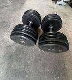 Vaste Rubberen Dumbells 2x40kg, Ophalen of Verzenden, Gebruikt, Dumbbell
