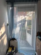Blauw vitrage inclusief ophangsysteem, 100 tot 150 cm, Ophalen of Verzenden, Zo goed als nieuw, 200 cm of meer