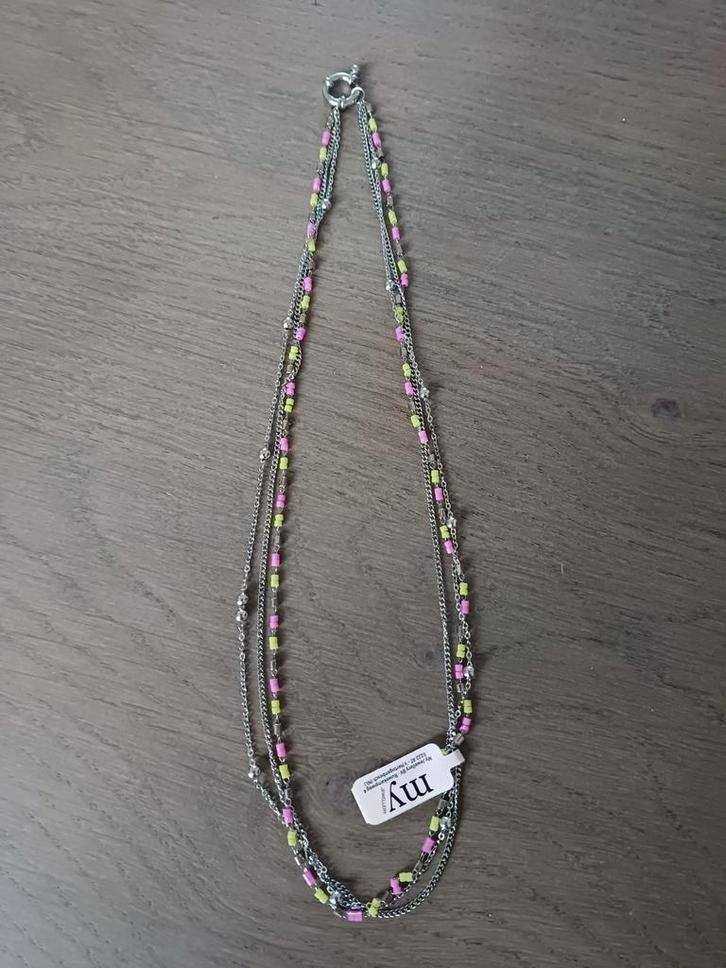 My Jewellery 3-in-1 Zilverkleurige Ketting - Nieuw, Sieraden, Tassen en Uiterlijk, Kettingen, Nieuw, Overige materialen, Zilver