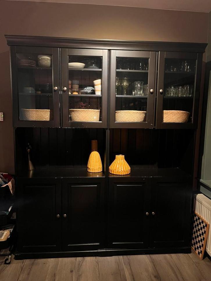 Ikea Hemnes Vitrinekast - Mooie Opbergruimte!, Huis en Inrichting, Kasten | Buffetkasten, Gebruikt, 150 tot 200 cm, 100 tot 150 cm