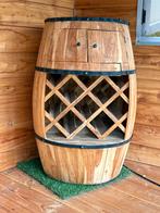 Houten ton wijnrek, Ophalen, Gebruikt, 5 tot 15 flessen, 75 cm of meer