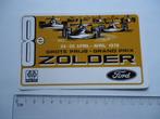 sticker oud ZOLDER FORMULE 1 F1 F-1 Grand prix belgie 1976, Verzenden, Zo goed als nieuw