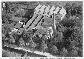 AZ238 Epe Drukkerij Hooiberg uit de lucht K.L.M. 1936 beschikbaar voor biedingen