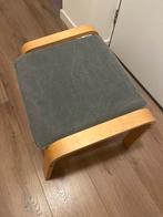 Ikea Poang Houten Voetenbank / Poef met Stoffen Bekleding, Huis en Inrichting, Minder dan 50 cm, Gebruikt, Ophalen of Verzenden