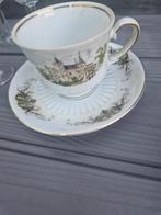 Theekopje met Schotel Kasteel Decor, Ophalen of Verzenden