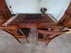Tafel met 4 stoelen, Ophalen of Verzenden, Zo goed als nieuw