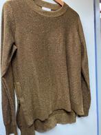 glans truitje brons kleur met zijritjes mt 42, Ophalen of Verzenden, Zo goed als nieuw, Maat 42/44 (L), Bruin