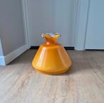 Vintage oranje glazen lampenkap, Ophalen, Bruin, 25 tot 50 cm, Rond