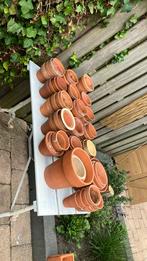 Unieke verzameling terracotta potten  75 stuks, Tuin en Terras, Bloempotten, Ophalen of Verzenden, Rond, Minder dan 25 cm