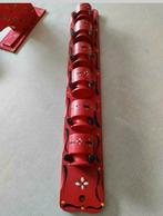 Eierdopjes,houder,hout,1960,RETRO,Rood,Eierdopjeshouder,ei, Huis en Inrichting, Ophalen of Verzenden, Nieuw