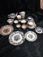 Lotje serviesdelen petrus regout societe zwart, Ophalen of Verzenden