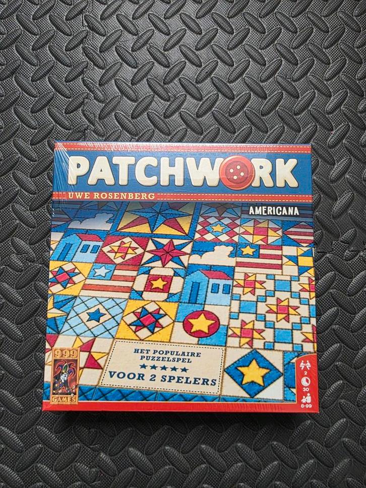 Patchwork Americana - Bordspel voor 2 spelers, Hobby en Vrije tijd, Gezelschapsspellen | Bordspellen, Nieuw, Een of twee spelers