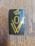 OVW speld mouwembleem Knil Indie Oorlogsvrijwilliger, Ophalen of Verzenden, Landmacht, Nederland, Embleem of Badge