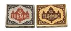 2 pakjes sigaretten Turmac Brun cigarette pack no tin (leeg), Verzenden, Zo goed als nieuw, Tabaksdoos of Verpakking
