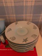 6 Kop en Schotels met Zee Thema, Ophalen, Gebruikt, Overige stijlen, Kop(pen) en/of Schotel(s)